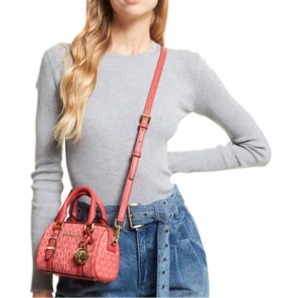 Michael Kors Bedford Legacy Extra Small Logo Duffle Crossbody Bag - Picture 3 of 5